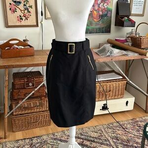 Ralph Lauren Black Skirt with Belt 6